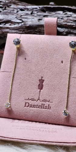 حلق بفصوص الزركون من الاطراف مطلي